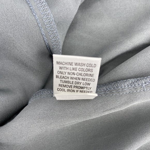 Converse One Star XL Sundress Semi Sheer Gray and Black Paisley Wrinkle Resist - Picture 8 of 9